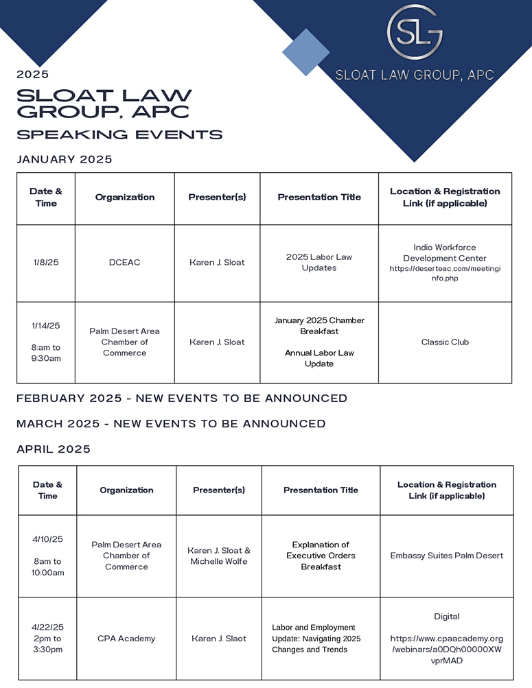 2025 SLG Speaking Events Page 1