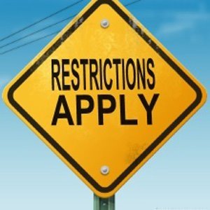 restrictions apply sign